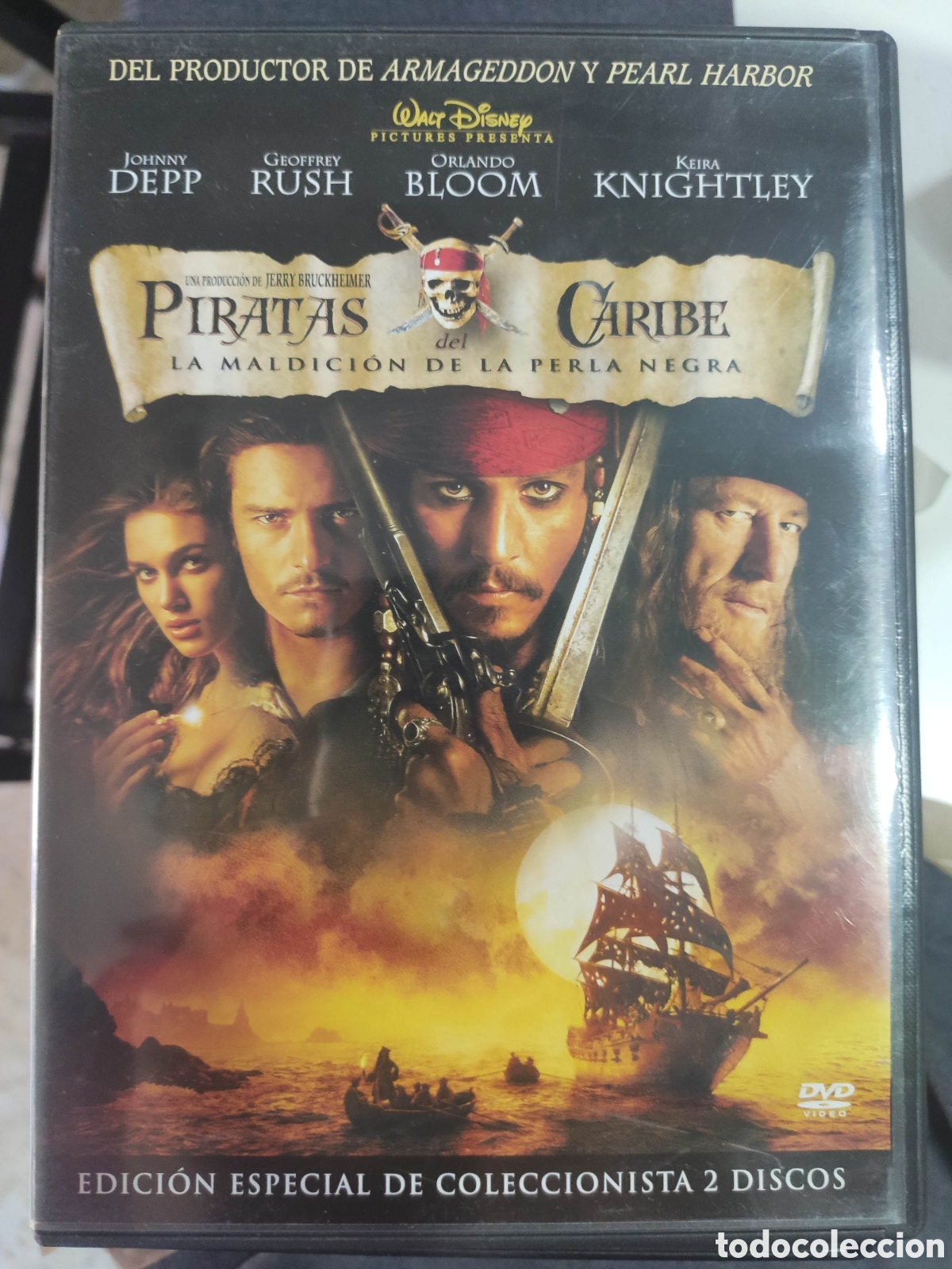 Cinema: DVD PIRATAS DEL CARIBE. LA MALDICION DE LA PERLA NEGRA. JOHNNY DEPP. EDICION DOS 2 DISCOS