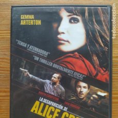 Cine: DVD LA DESAPARICION DE ALICE CREED - GEMMA ARTERTON (BA). Lote 402195604