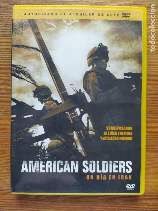 Kino: DVD AMERICAN SOLDIERS - UN DIA EN IRAK - EDICION DE ALQUILER - LEER DESCRIPCION (212)