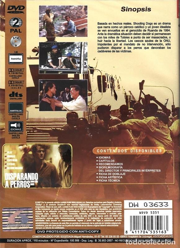 Cine: DISPARANDO A PERROS HUGH DANCY (PRECINTADO) - Foto 2