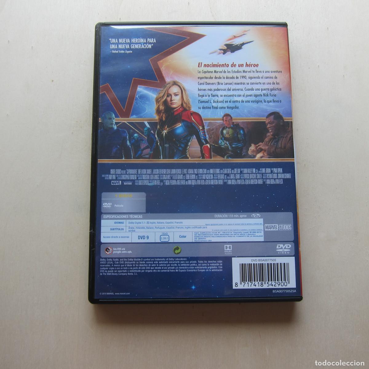 Cine: CAPITANA MARVEL - ANNA BODEN (MARVEL) DVD - Foto 2