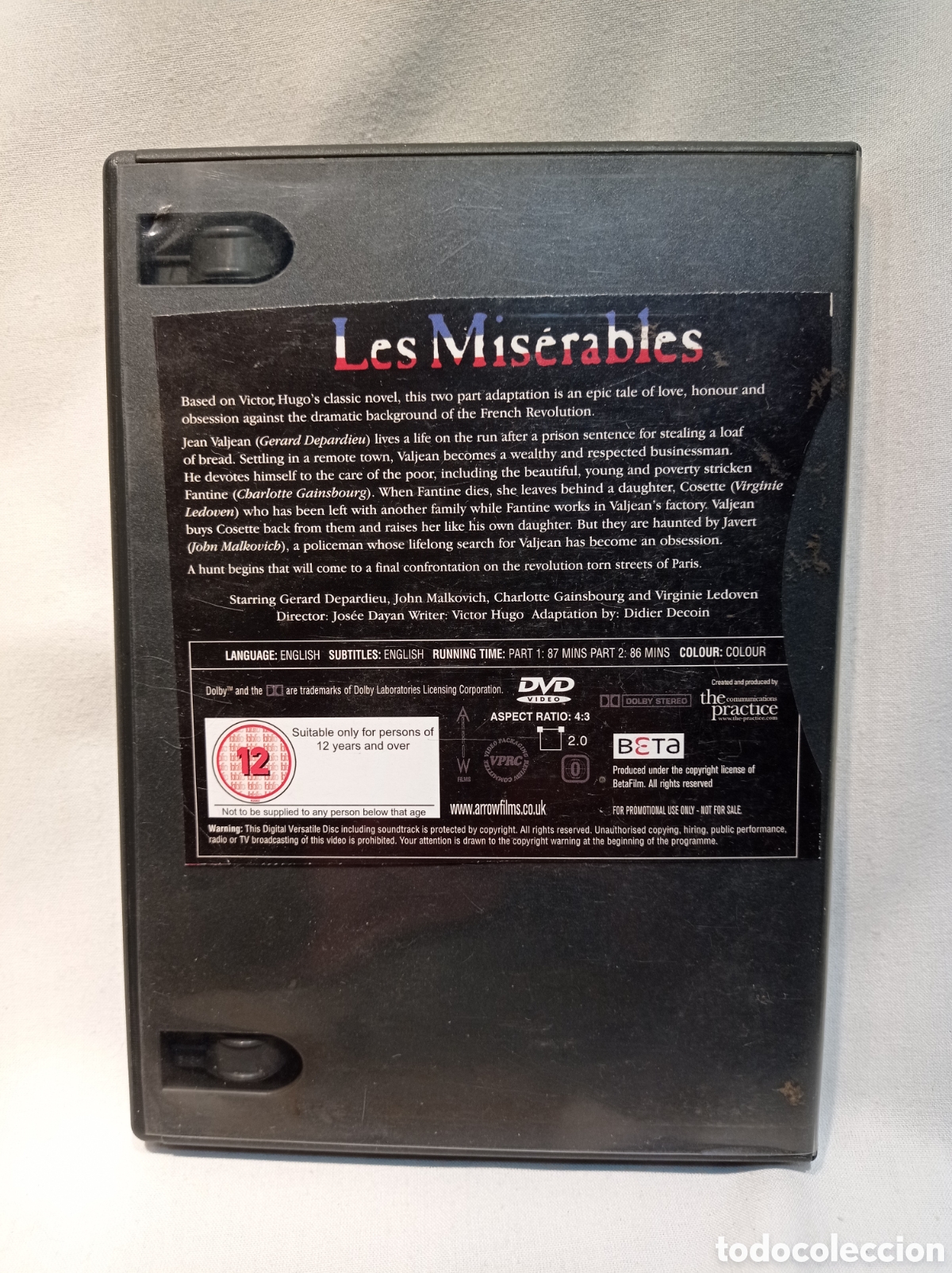Cine: DVD LES MISERABLES. INGL&Eacute;S - Foto 2