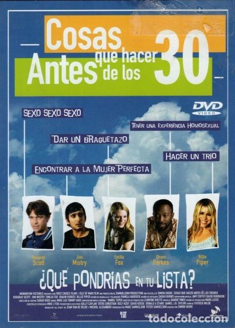 Cine: COSAS QUE HACER ANTES DE LOS 30 DVD - HOMBRETONES CON UNA LISTA DE OBJETIVOS..SIN CONSEGUIR.