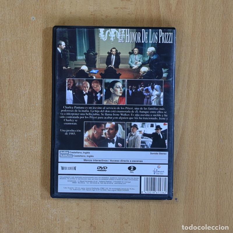 Cine: EL HONOR DE LOS PRIZZI - DVD - Foto 2