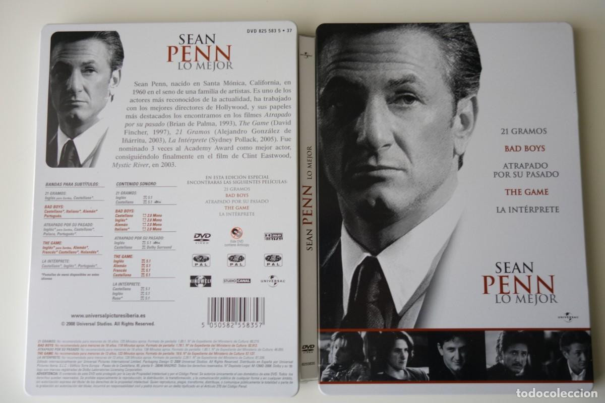 Cine: COLECCI&Oacute;N LO MEJOR DE SEAN PENN. PACK DVD CON 5 PEL&Iacute;CULAS. ESTUCHE MET&Aacute;LICO