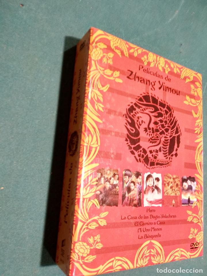 Cine: ZHANG YIMOU-ESTUCHE 5 DVD+LIBRO -HERO+LA CASA DAGAS VOLADORAS+CAMINO A CASA+NI UNO MENOS+LA B&Uacute;SQUEDA