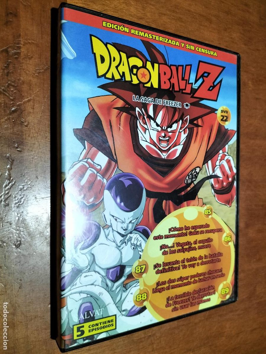 Cin&eacute;ma: DRAGON BALL Z. DVD 22. ANIMACI&Oacute;N. BUEN ESTADO. REMASTERIZADA. SIN CENSURA.