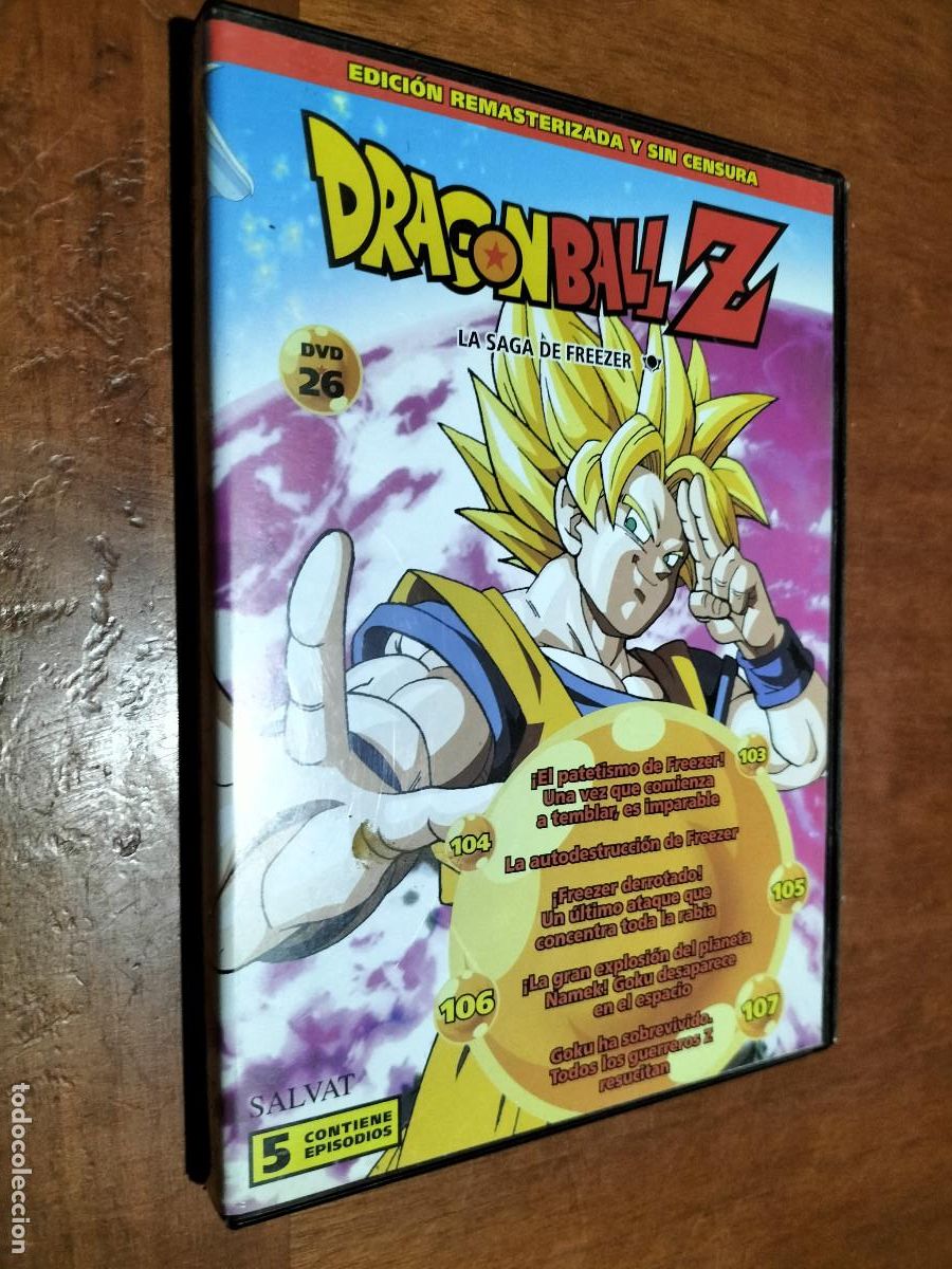Kino: DRAGON BALL Z. DVD 26. ANIMACI&Oacute;N. BUEN ESTADO. REMASTERIZADA. SIN CENSURA.