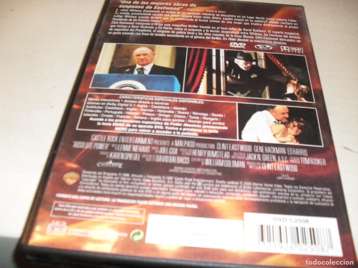Cine: PODER ABSOLUTO,CON CLINT EASWOOD.WARNER,2003.DE KIOSKO. - Foto 2