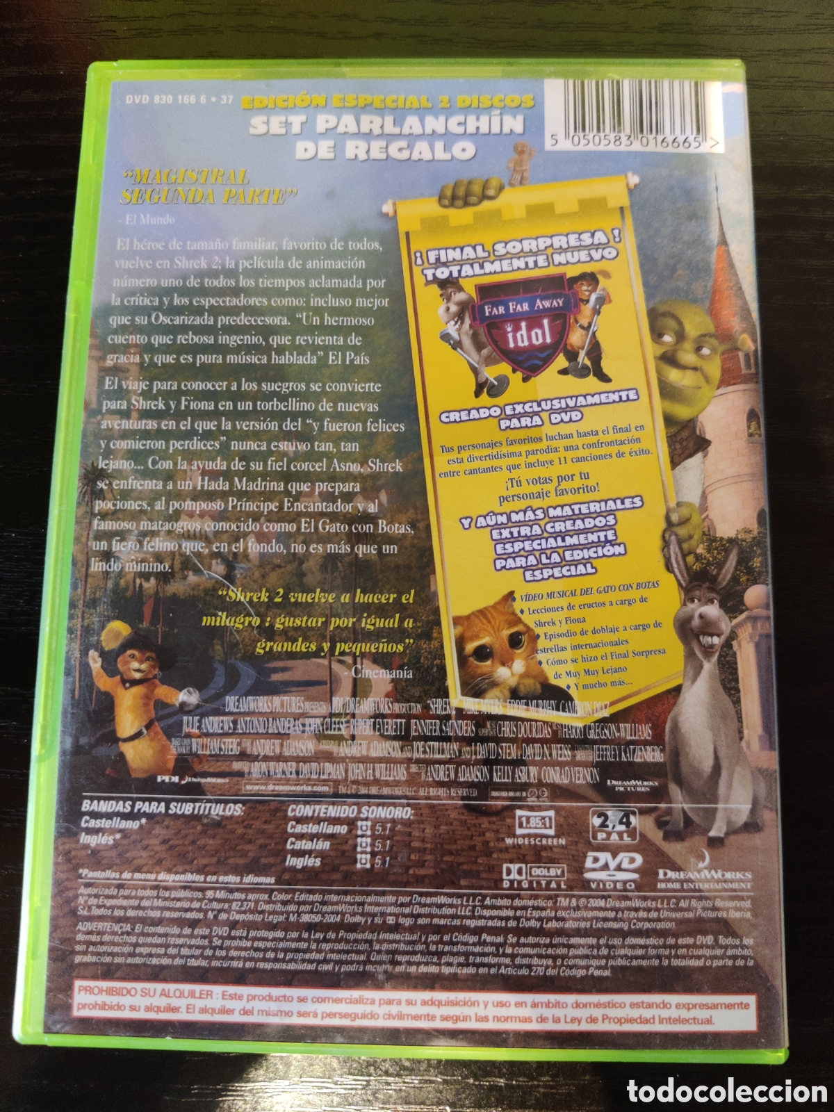 Cine: SHREK 2. DVD original - Foto 3