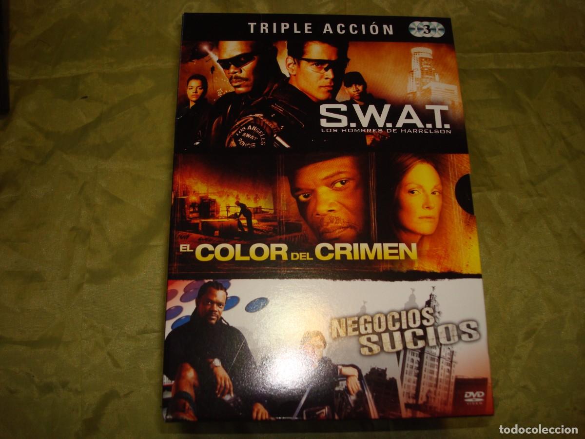 Cinema: TRIPLE ACCION : S.W.A.T / EL COLOR DEL CRIMEN / NEGOCIOS SUCIOS. DVD