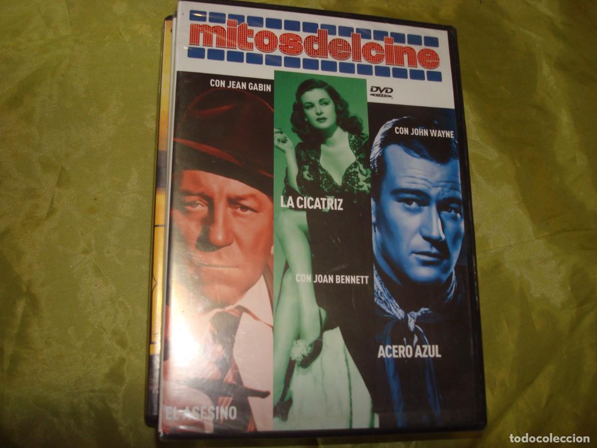 Cinema: MITOS DEL CINE : LA CICATRIZ / ACERO AZUL / EL ASESINO. DVD. PRECINTADO