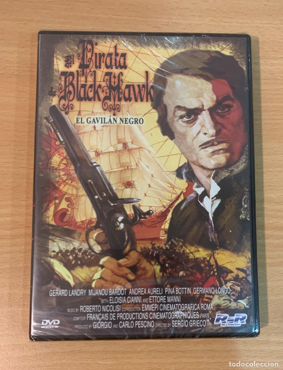 Cine: DVD CINE ITALO-FRANCO DE AVENTURAS - EL PIRATA DE BLACK HAWK / EL GAVIL&Aacute;N NEGRO (1958). PRECINTADO
