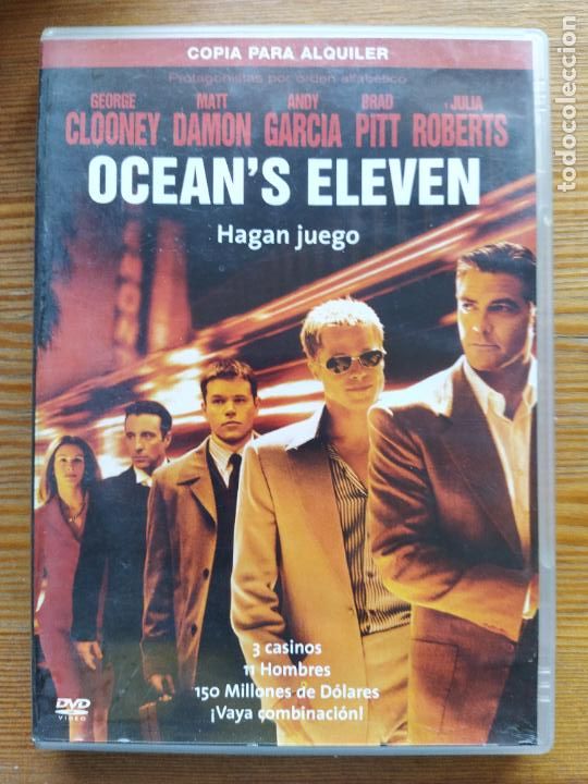 Cinema: DVD OCEAN'S ELEVEN - EDICION DE ALQUILER - LEER DESCRIPCION (5L)