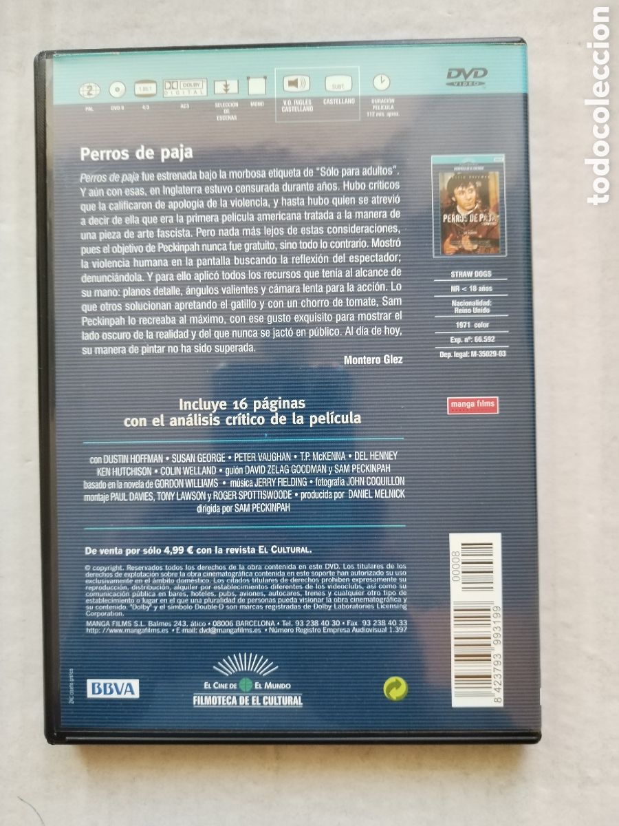 Cine: DVD PERROS DE PAJA - Foto 2