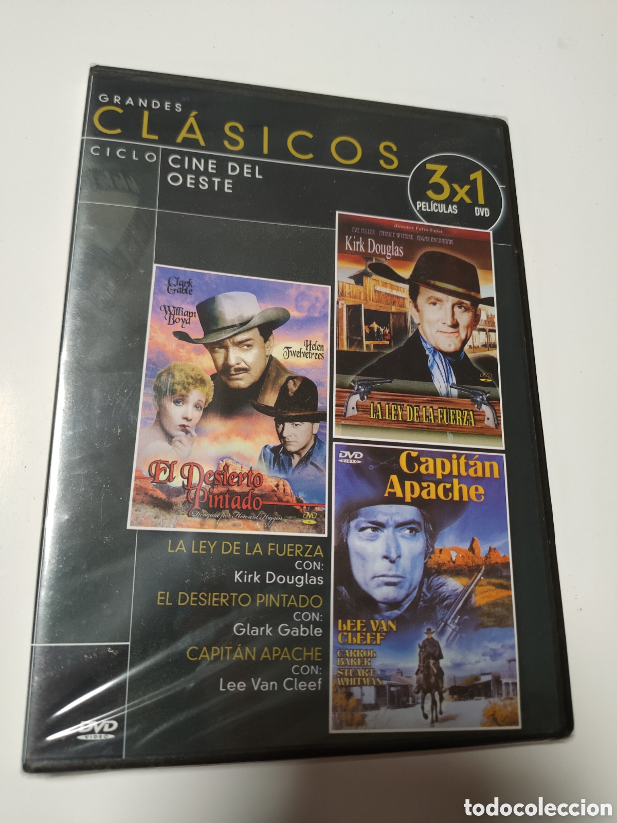 Cine: TF3 pack la ley de la fuerza / el desierto pintado DVD TAPA FINA NUEVO PRECINTADO