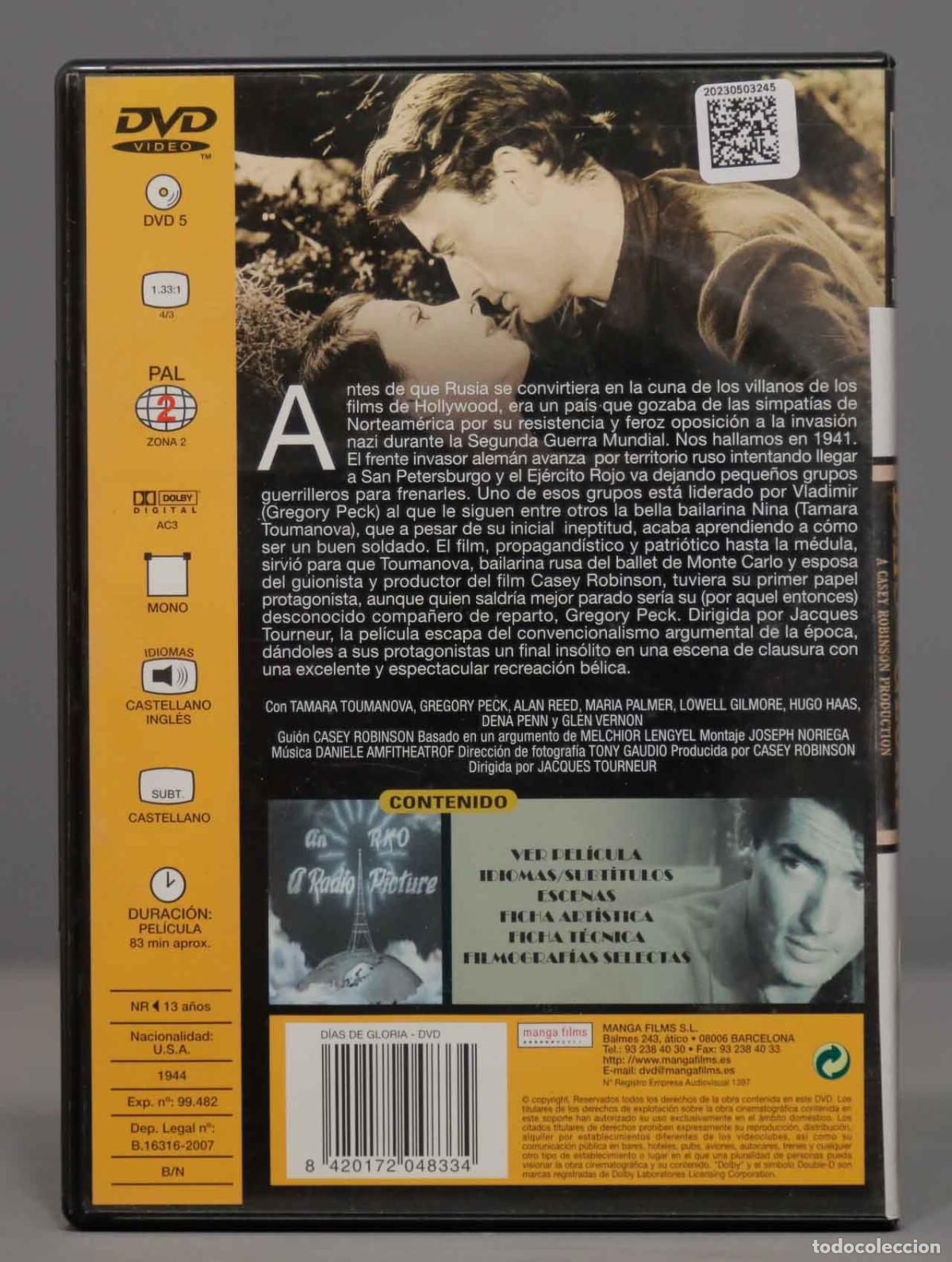 Cinema: DVD. DIAS DE GLORIA