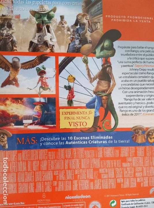 Cine: RANGO - DVD ANIMACION - - Foto 2