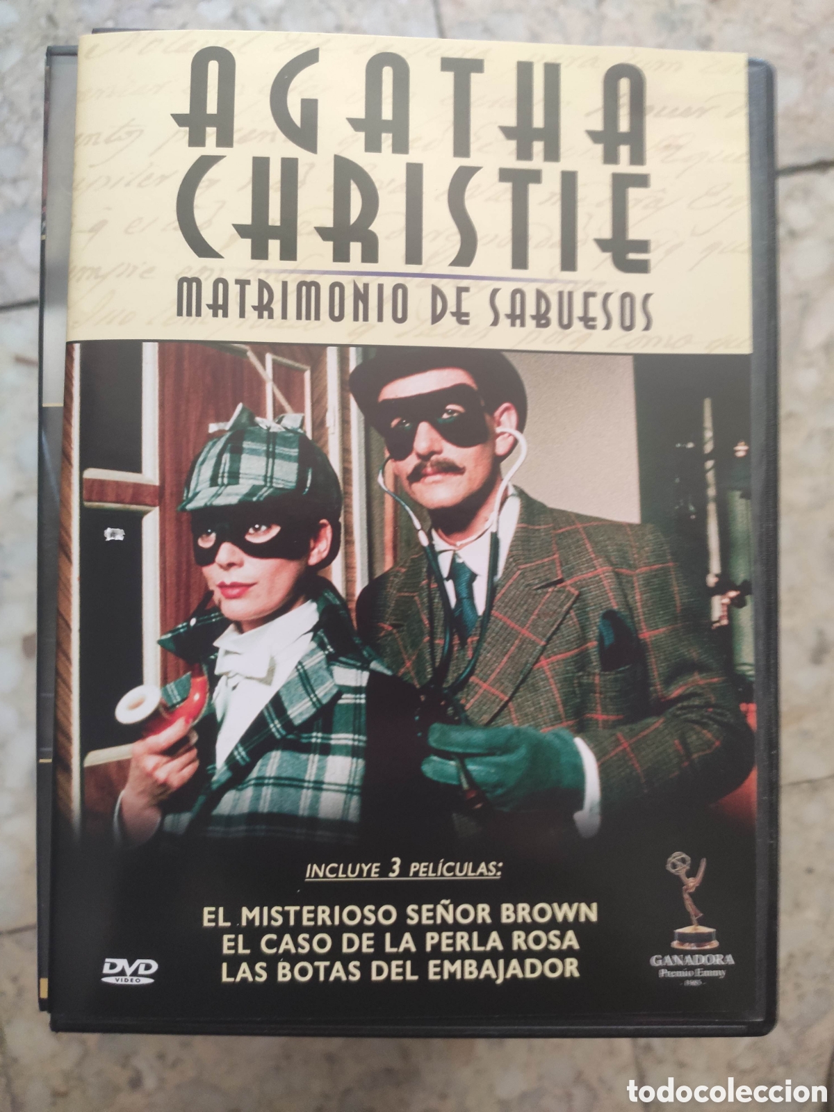 Cine: DVD EL MISTERIOSO SE&Ntilde;OR BROWN. PERLA ROSA. BOTAS DEL EMBAJADOR. MATRIMONIO SABUESOS. AGATHA CHRISTIE