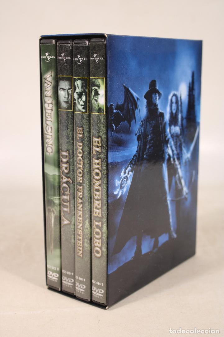 Cine: coleccion 4 dvd, dracula - el hombre lobo - el doctor frankenstein - vanhelsing - c105