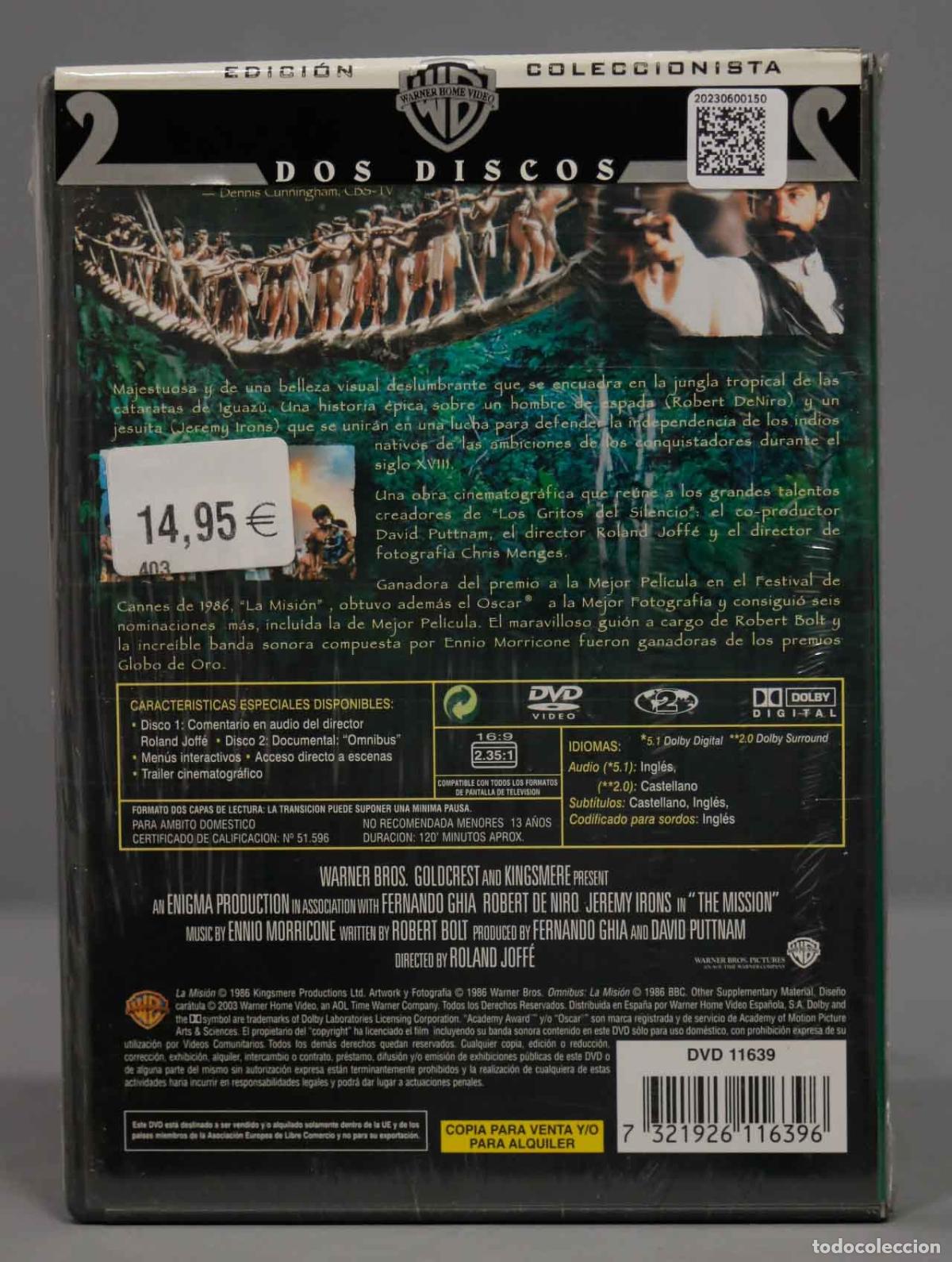 Cine: DVD. LA MISION. PRECINTADO - Foto 2