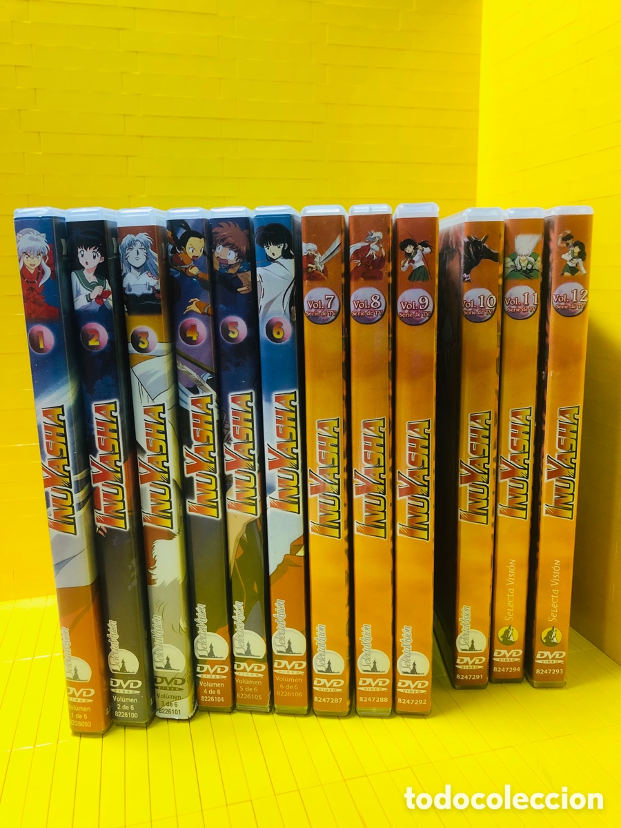 Cinema: LOTE DE 12 DVD&acute;S ● INUYASHA ● PRIMERA Y SEGUNDA TEMPORADA