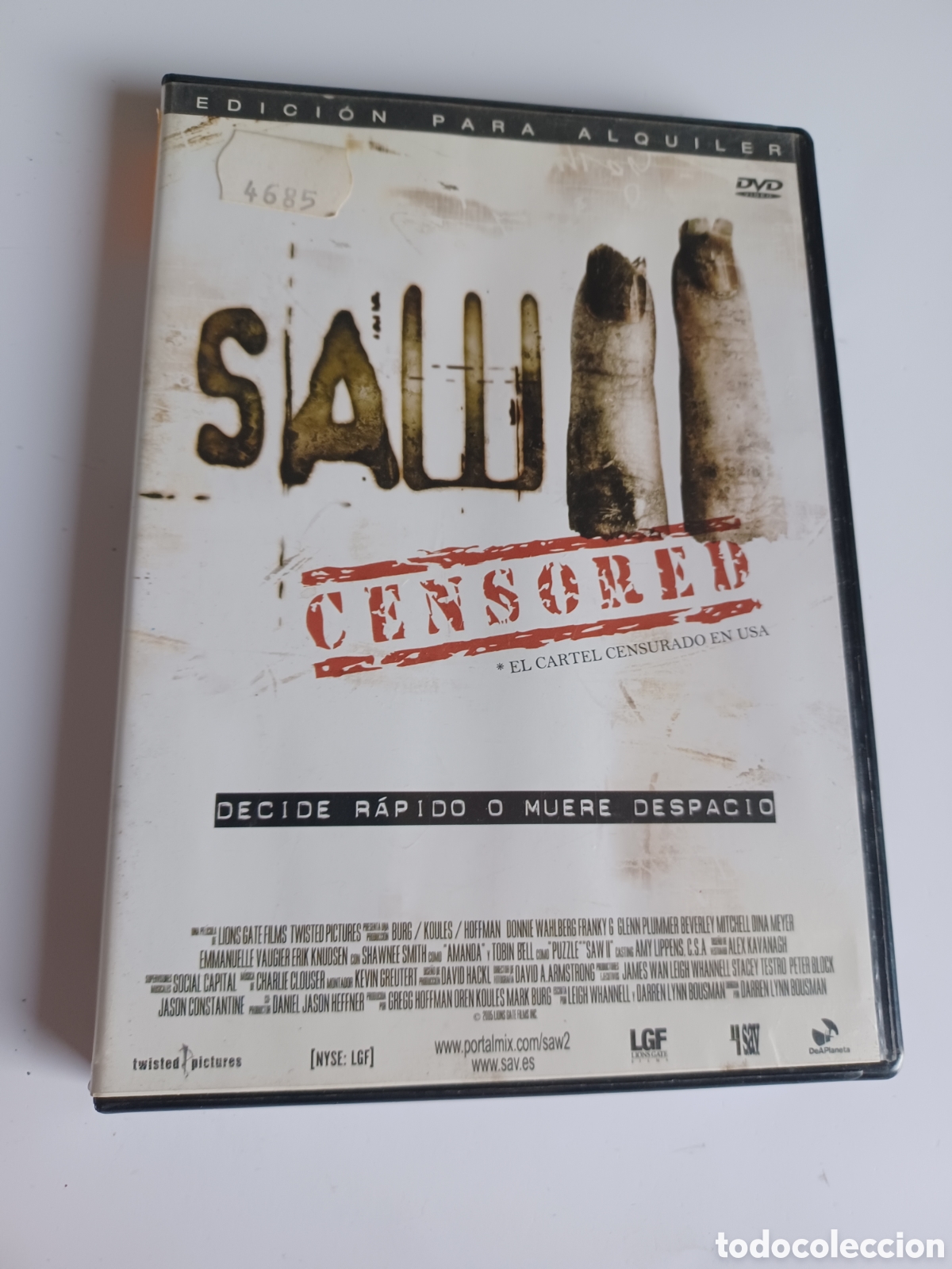 Cine: V117 saw 2 - DVD PROCEDENTE VIDEOCLUB