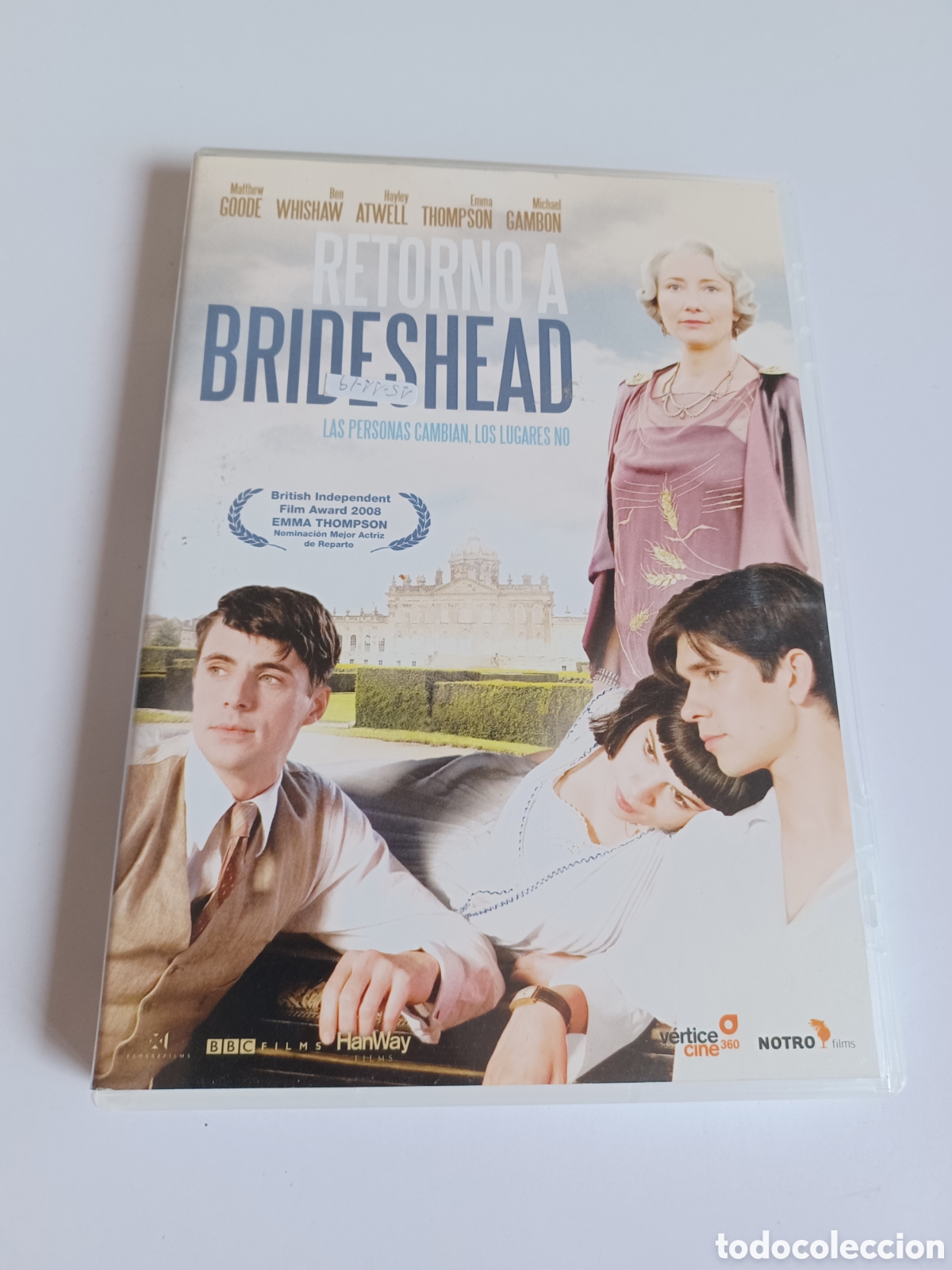 Cin&eacute;ma: V127 Retorno a brideshead- DVD PROCEDENTE VIDEOCLUB