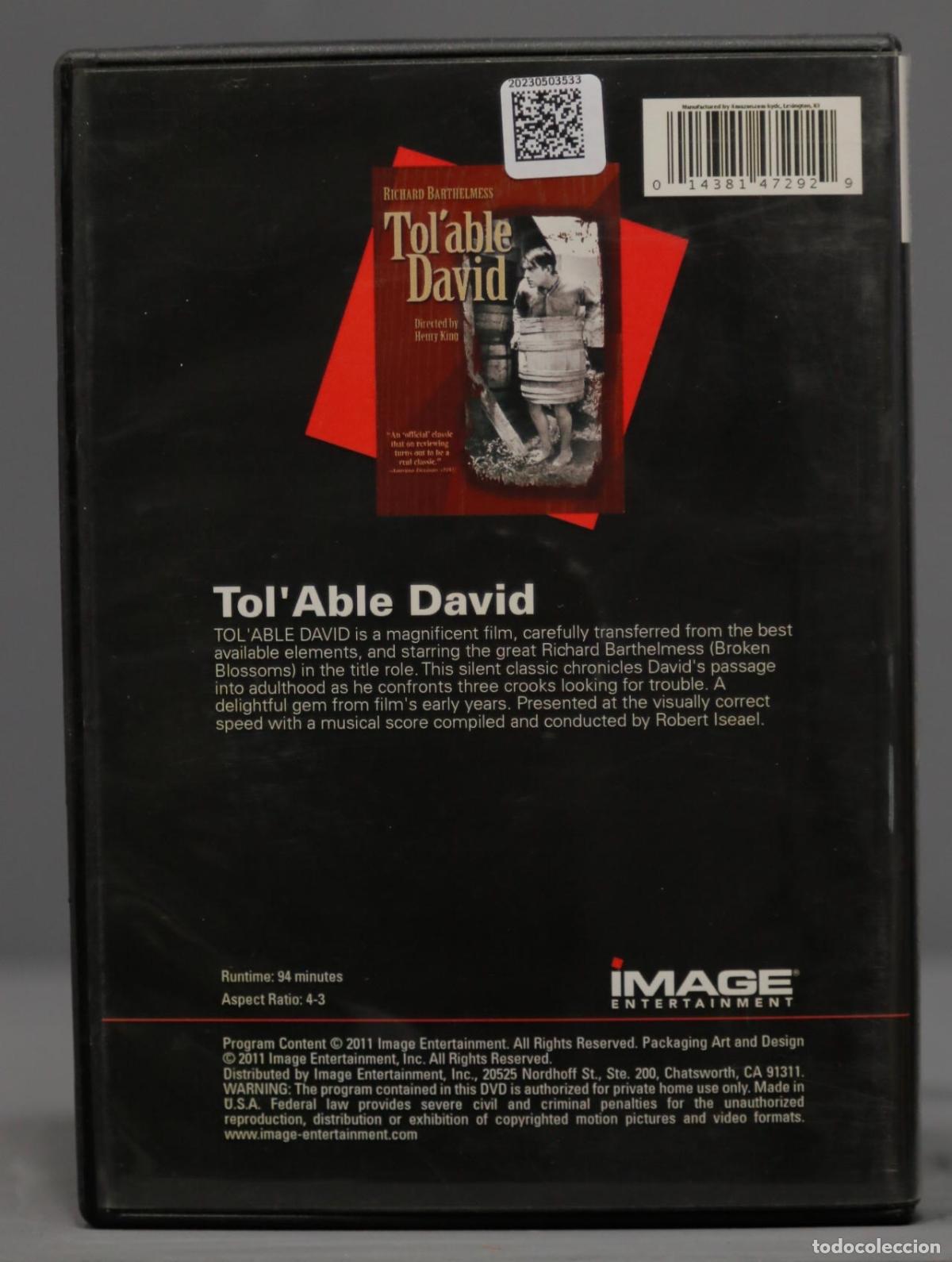 Cine: DVD - Tol&acute;able David - Foto 2