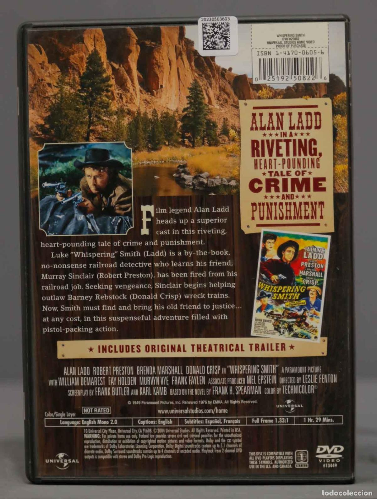 Cine: DVD. Whispering Smith - Foto 2
