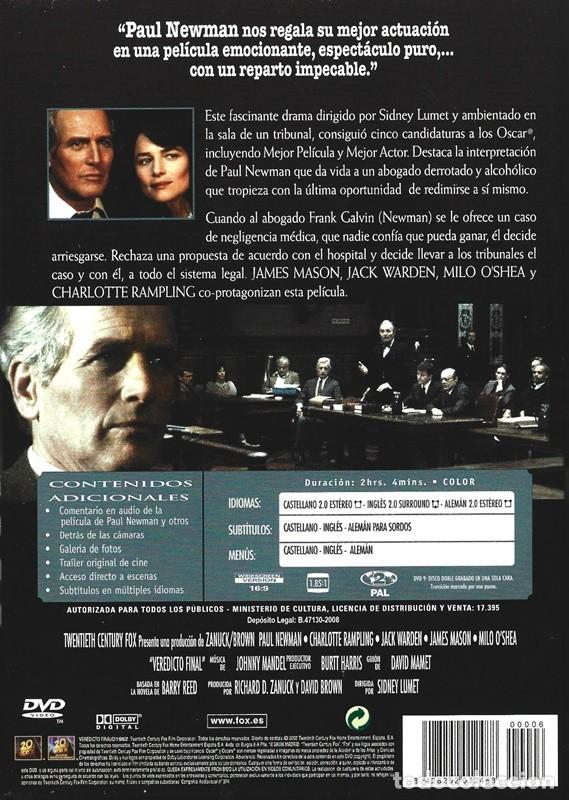 Cine: VEREDICTO FINAL PAUL NEWMAN - Foto 2