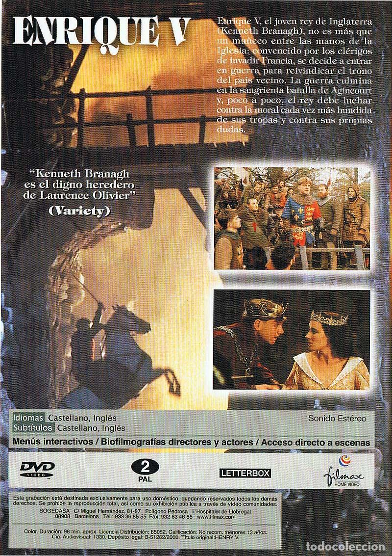 Cine: Enrique V. DVD - Foto 2