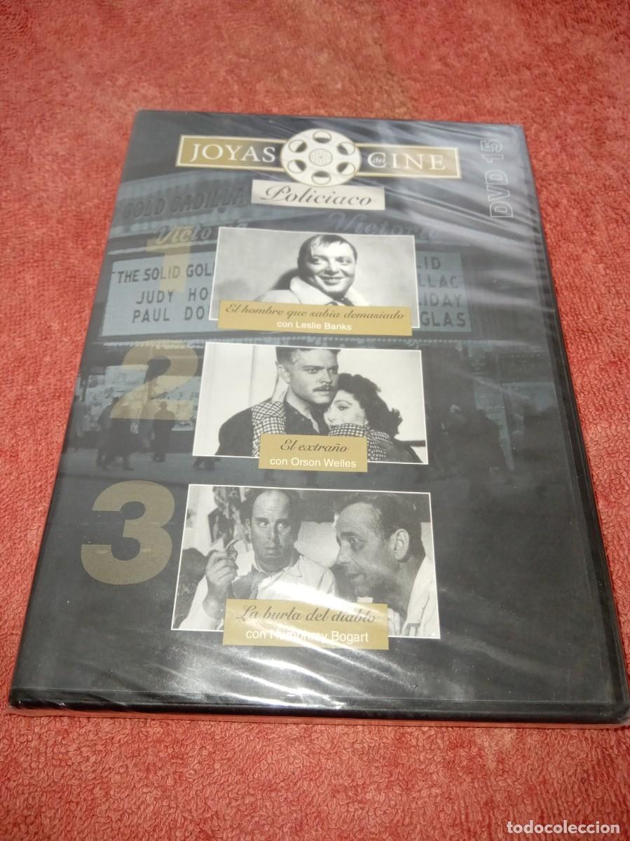 Cine: EL HOMBRE QUE SABIA DEMASIADO, EL EXTRA&Ntilde;O, BURLA DEL DIABLO JOYAS CINE POLICIACO 15 PRECINTADA DVD
