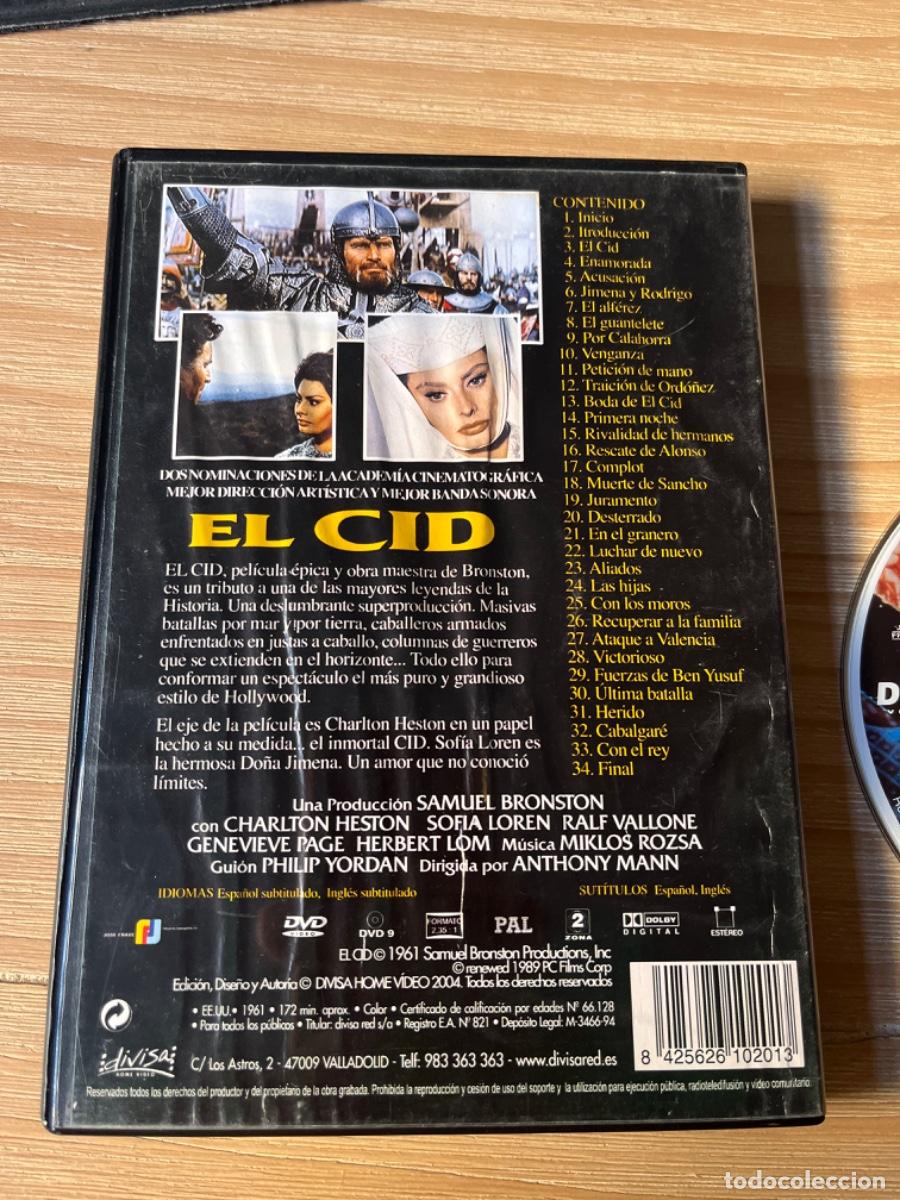 Cine: DVD4. EL CID DVD - Foto 2