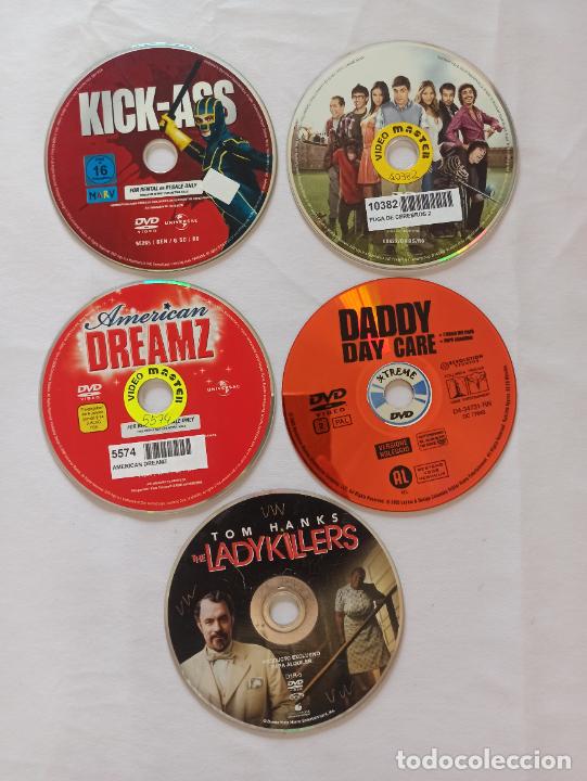 Cine: DVD LOTE N&ordm; 7: 5 DISCOS COMEDIA SIN CAJA NI CARATULA - KICK-ASS, FUGA DE CEREBROS 2... (08)