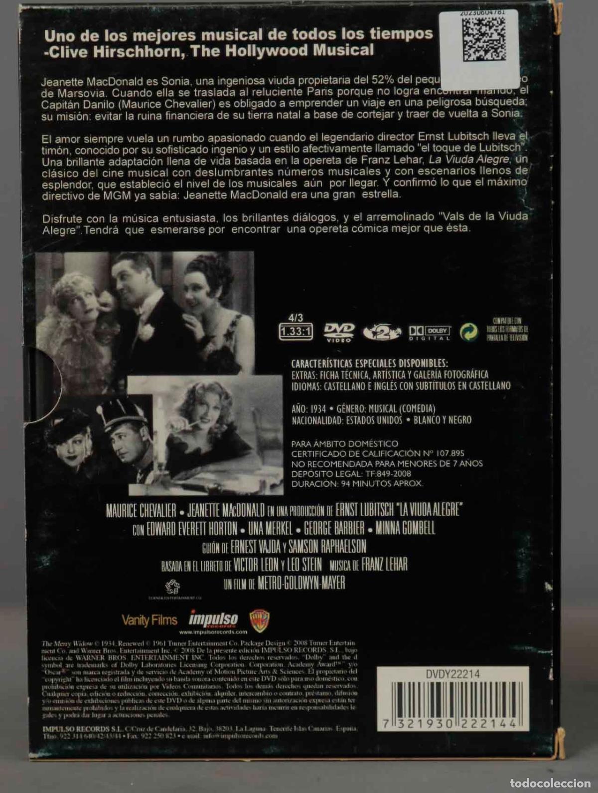 Cine: DVD. La viuda alegre - Foto 2