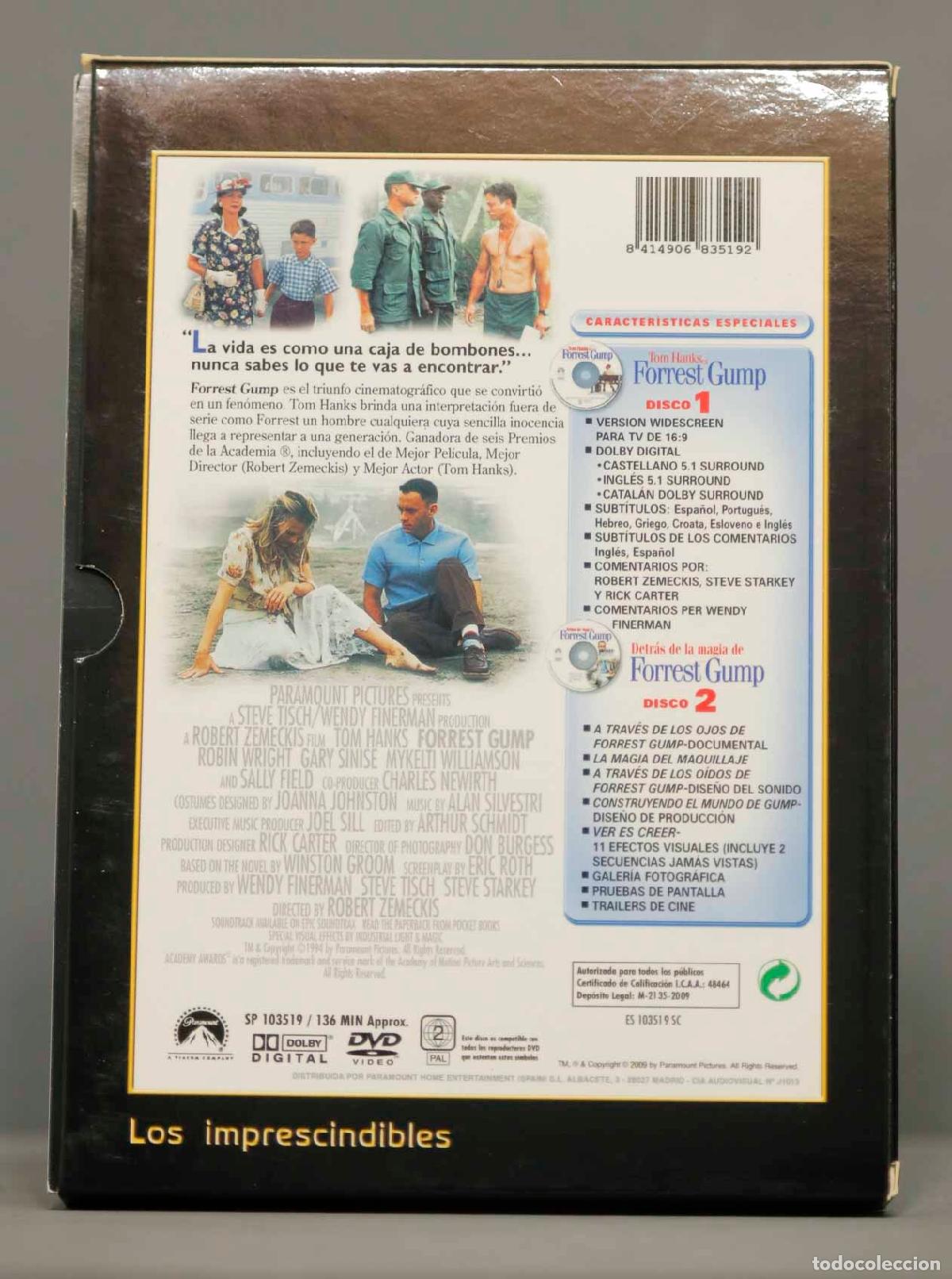 Cine: 2 DVD. FORREST GUMP - Foto 2