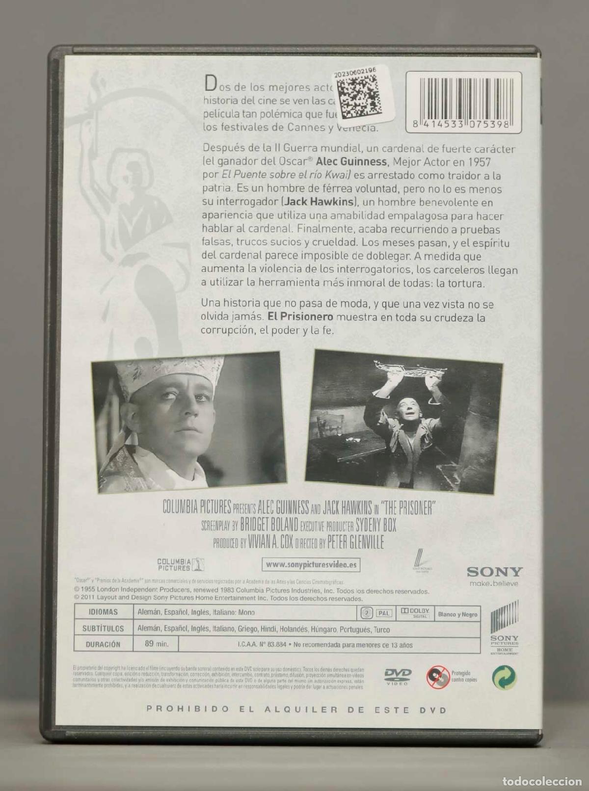 Cine: DVD. EL PRISIONERO - Foto 2