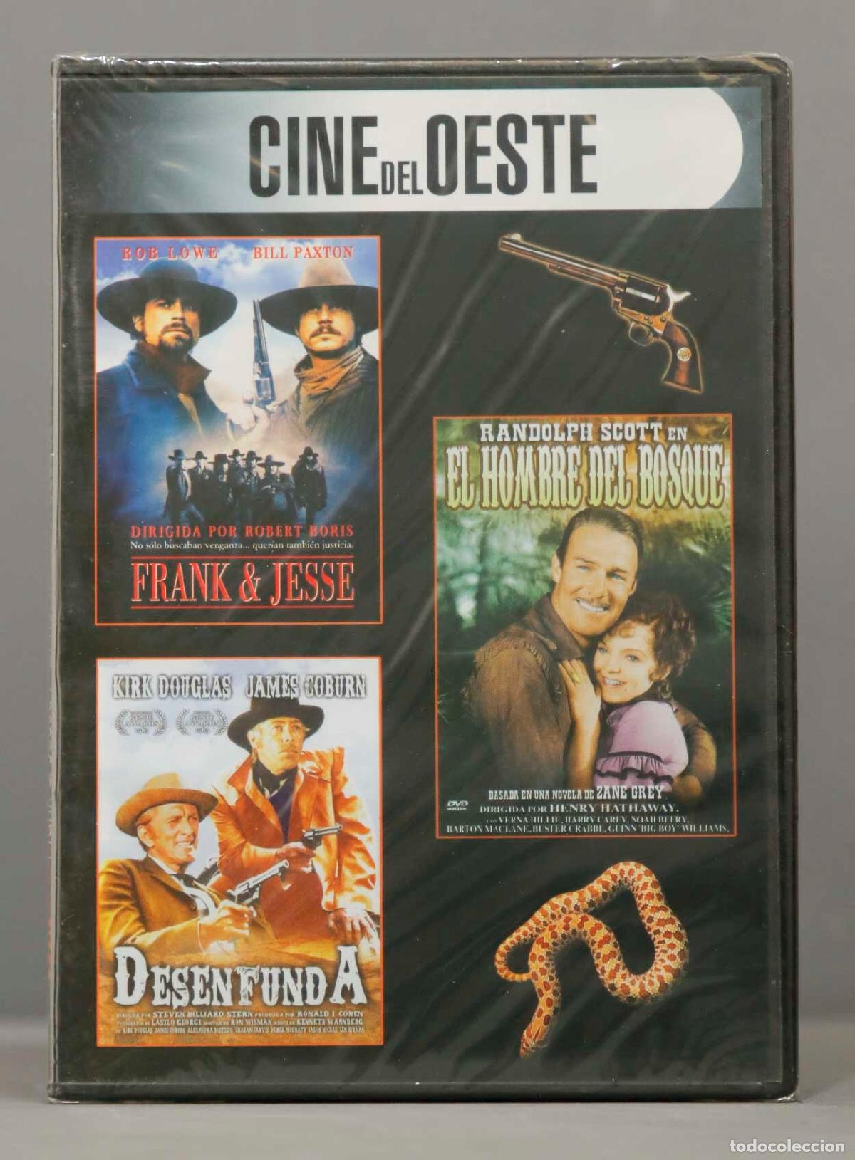 Cine: DVD. FRANK AND JESSE. DESENFUNDA. EL HOMBRE DEL BOSQUE. PRECINTADO