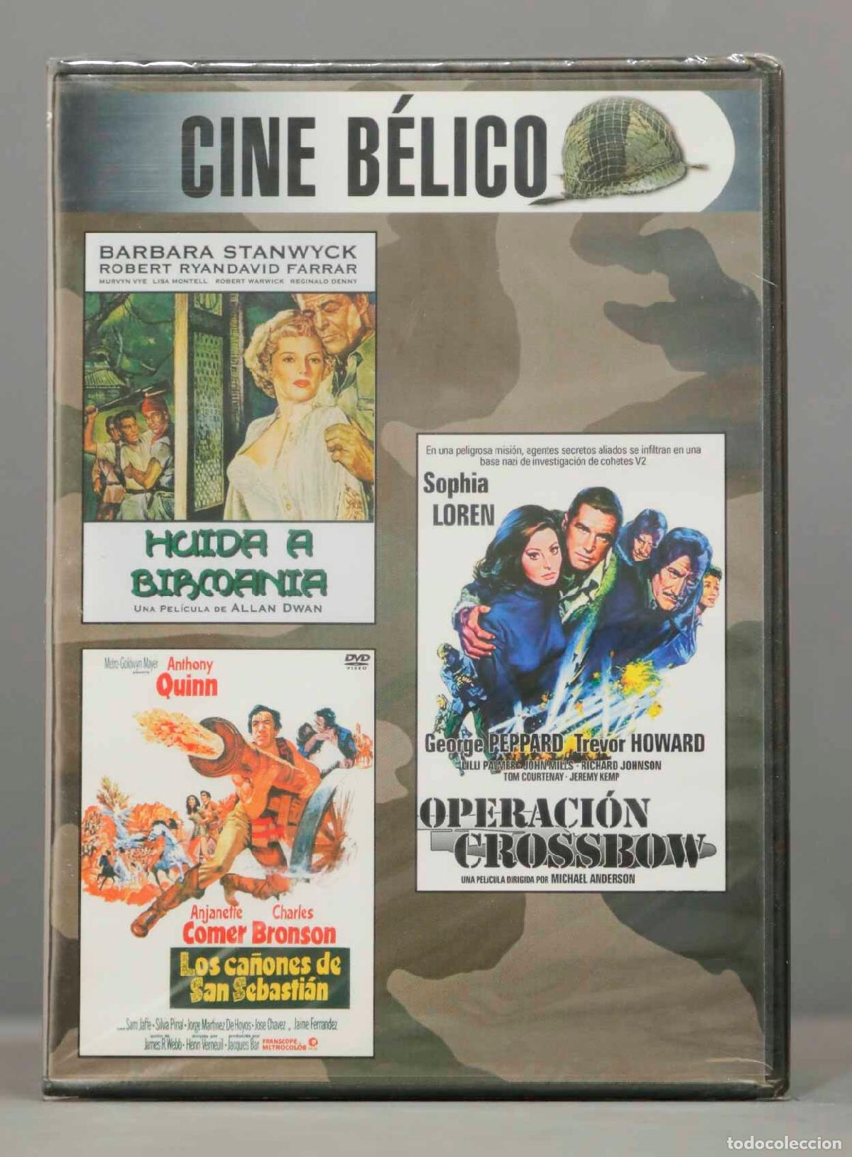 Cin&eacute;ma: DVD. HUIDA A BIRMANIA. OPERACION CROOSBOW. LOS CA&Ntilde;ONES DE SAN SEBASTIAN. PRECINTADO