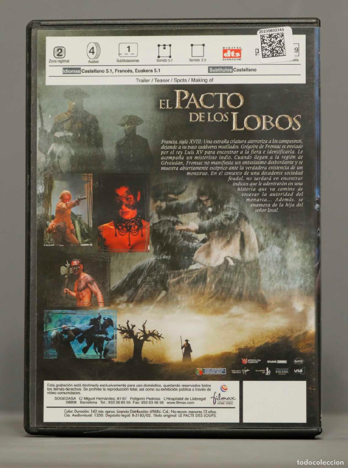 Cine: DVD. EL PACTO DE LOS LOBOS - Foto 2
