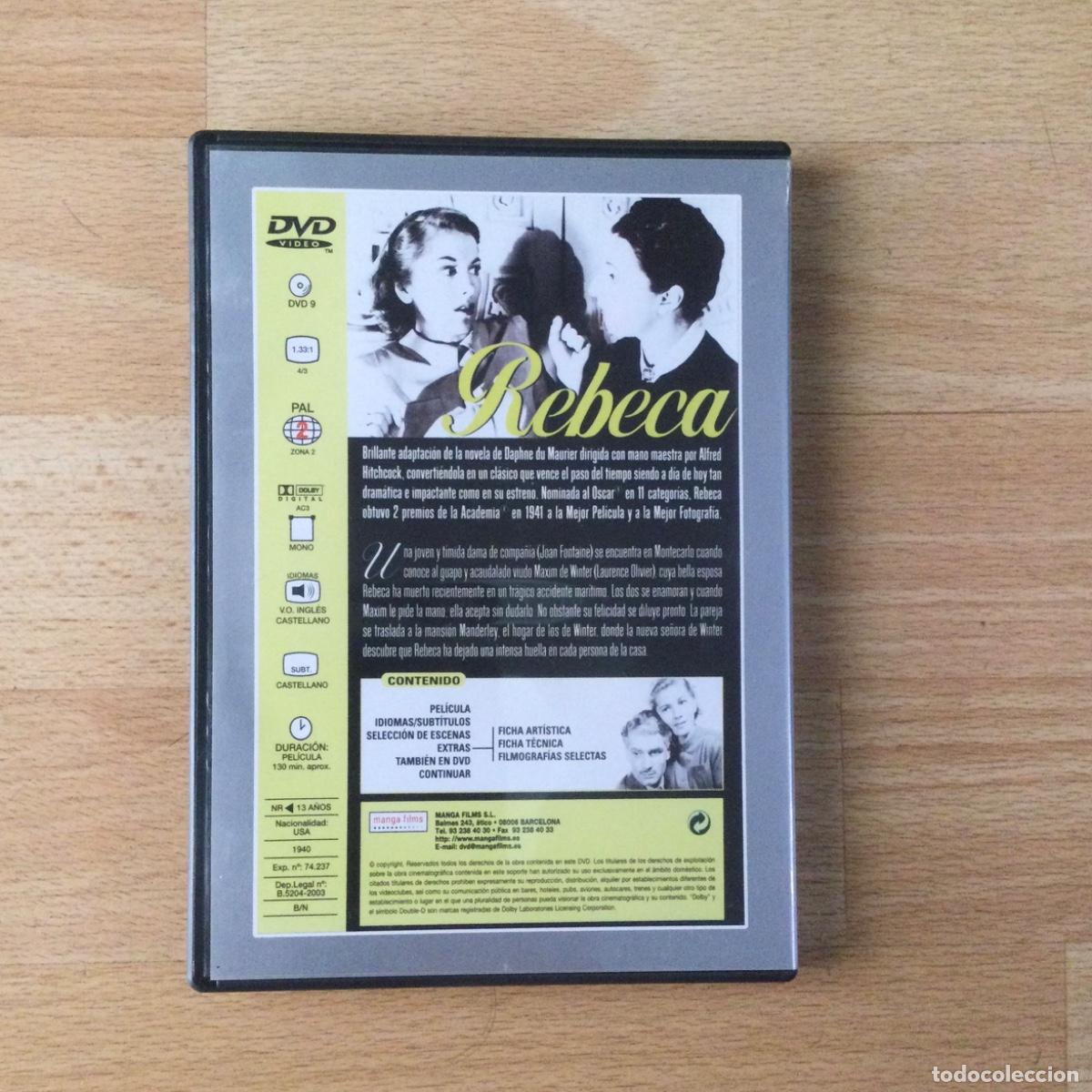 Cine: DVD. Pel&iacute;cula. &ldquo;Rebeca&rdquo; - Foto 2
