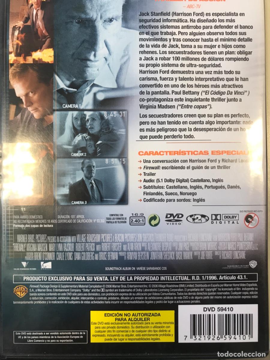 Cine: DVD. Firewall. Harrison Ford - Foto 3