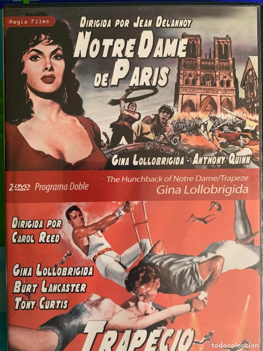 Cine: EL JOROBADO DE NOTRE DAME Y TRAPECIO: DOBLE SESION GINA LOLLOBRIGIDA