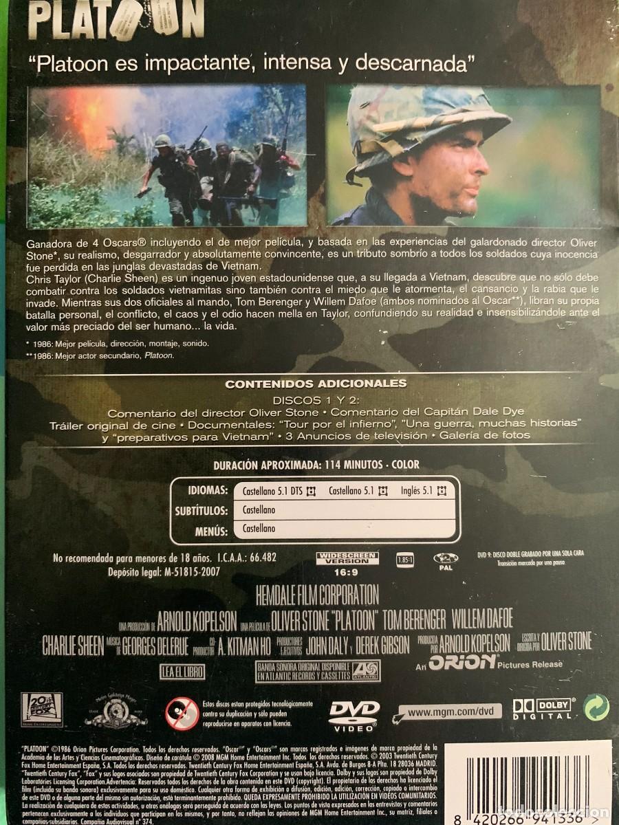 Cine: PLATOON - STEELBOOK - Foto 2