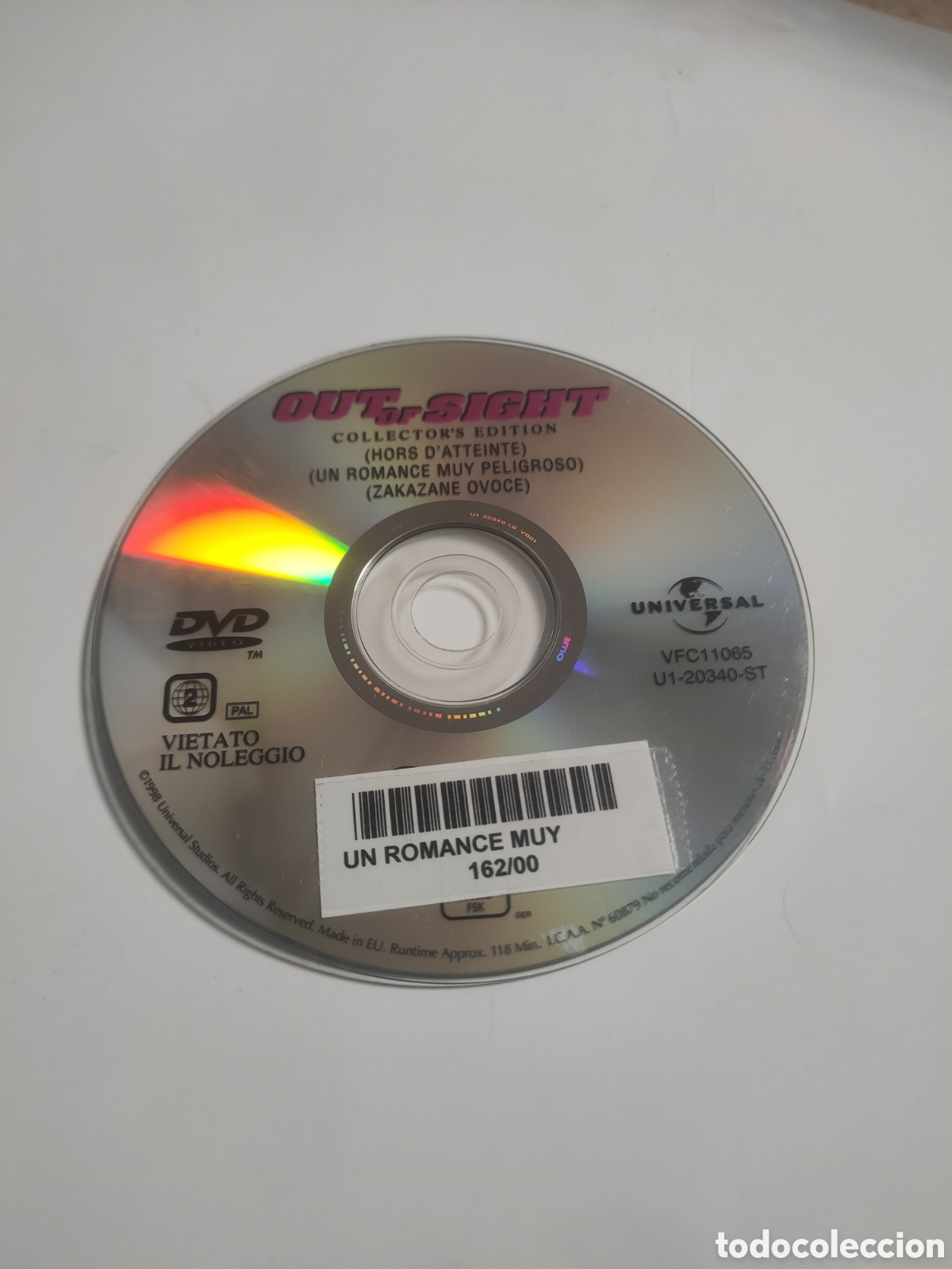 Cine: SD1424 un romance muy peligroso SOLO DISCO DVD