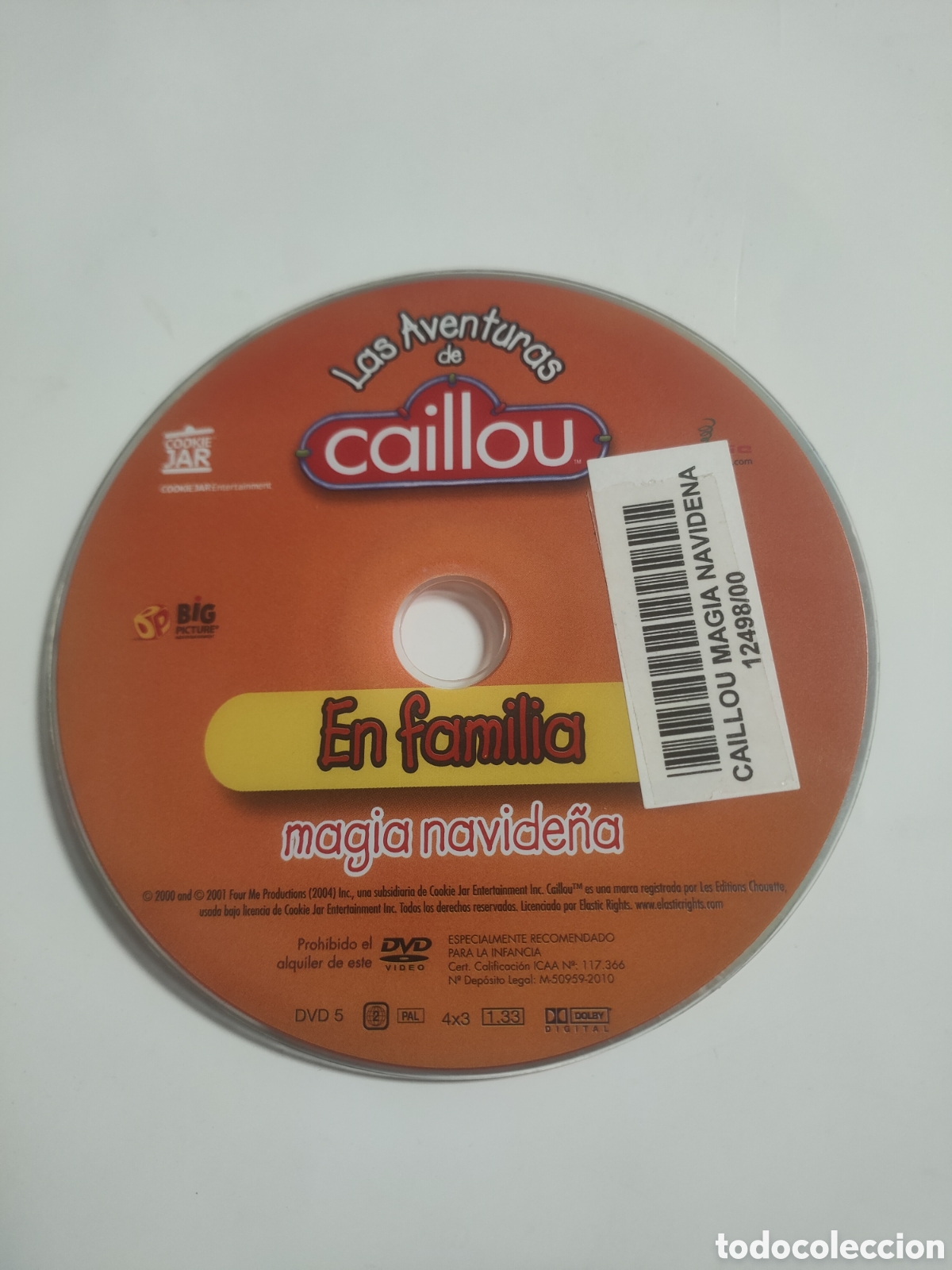 Kino: SD1496 Caillou en familia SOLO DISCO DVD