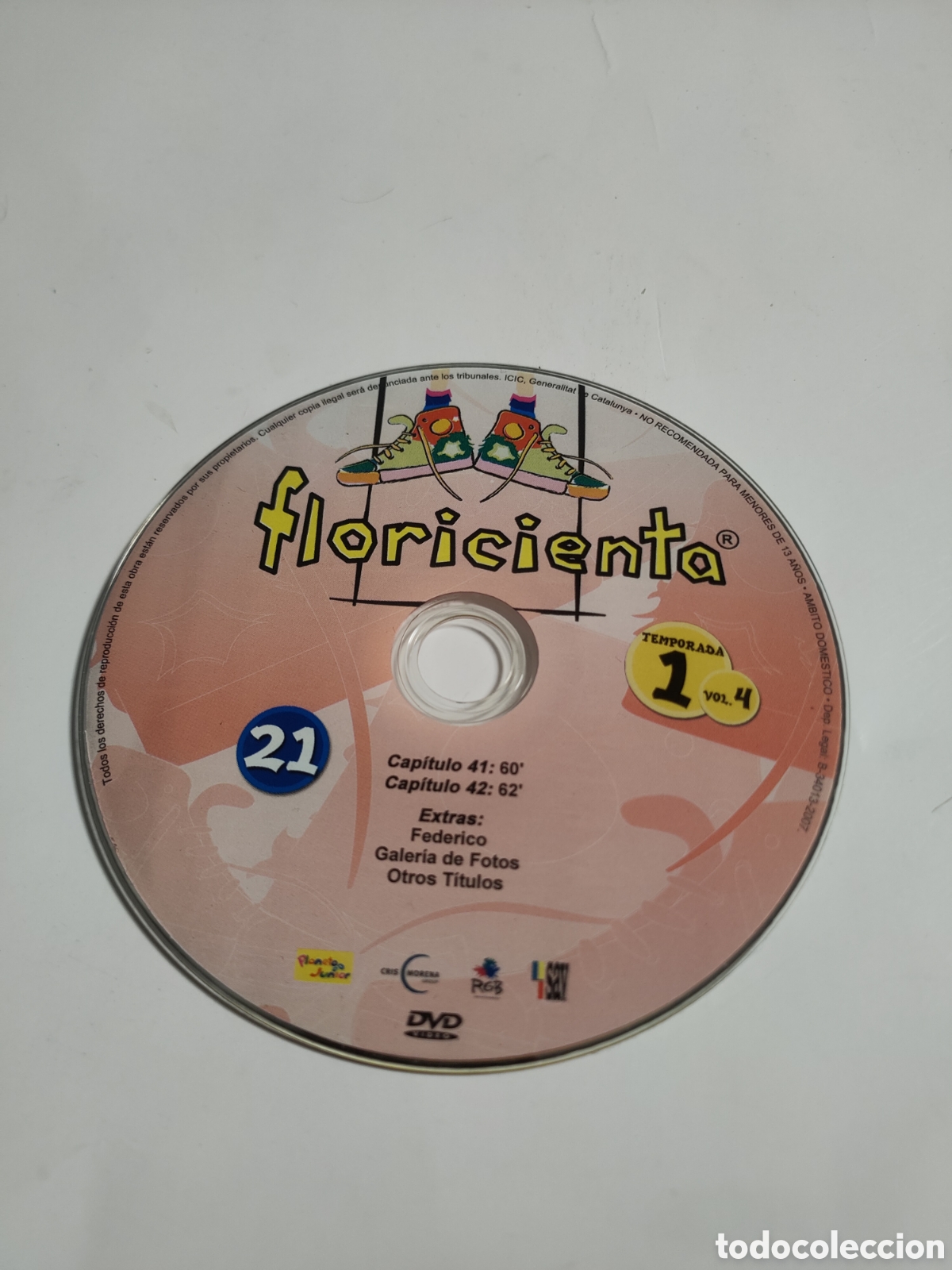 Cine: SD1588 Floricienta dvd 21 SOLO DISCO DVD