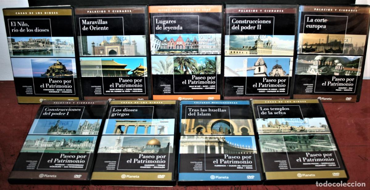 Cine: LOTE 9 DVD DOCUMENTALES - PASEO POR EL PATRIMONIO EPISODIOS 5 AL 13 - PLANETA