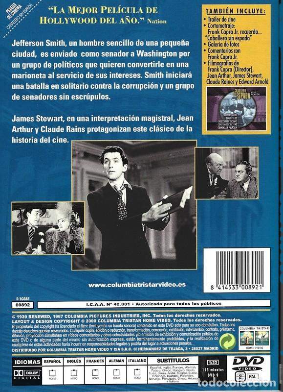 Cine: CABALLERO SIN ESPADA JEAN ARTHUR - Foto 2